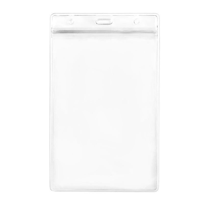 LGEGE 12PCS Transparent Extra Large 6x4"" Badge Holders for Passport ID,Cash,Plane Ticket, Receipts,Credit Card, etc - Image 5